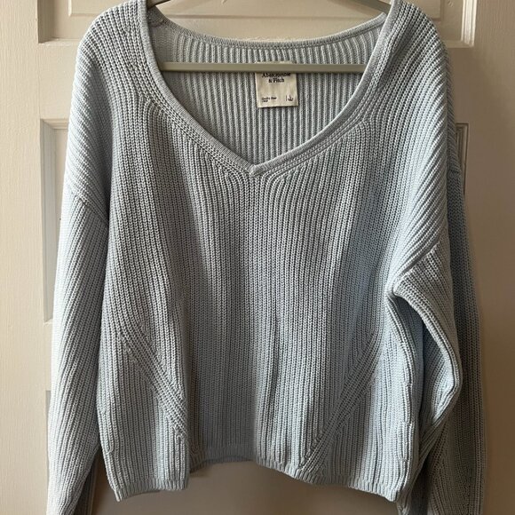 Abercrombie & Fitch Light Blue Sweater - Picture 1 of 3